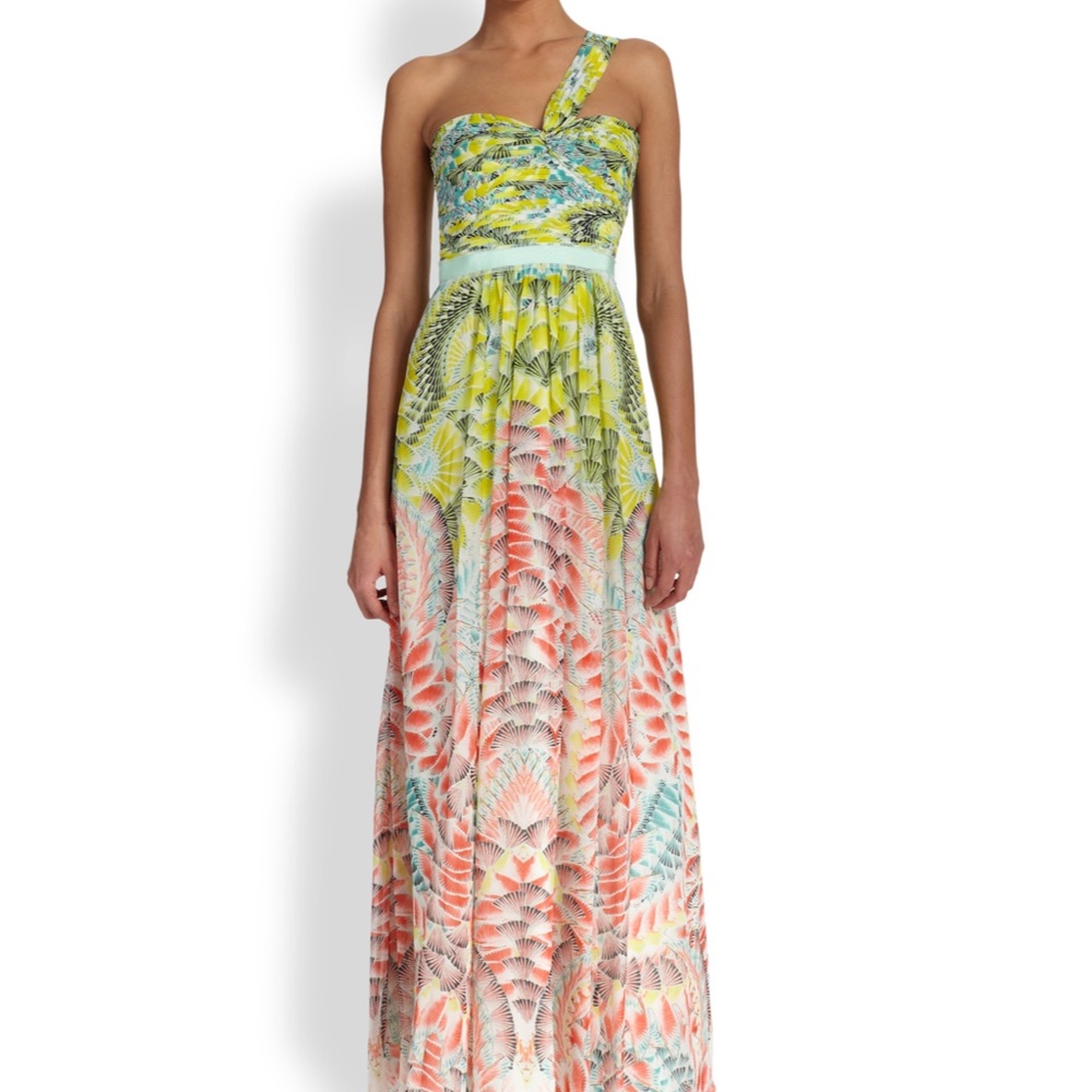 BCBGMaxAzria Chiffon Maxi Dress Size 2